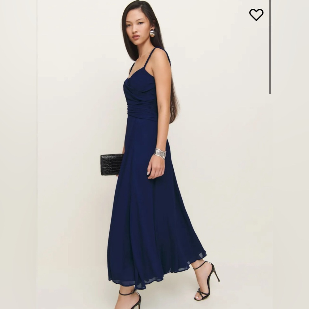 Reformation Navy Blue Gown - NWT! - Picture 2 of 7